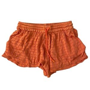 Triangl Swimwear Cover Up Shorts | Orange Athletic Swim Bottoms Small/ Medium